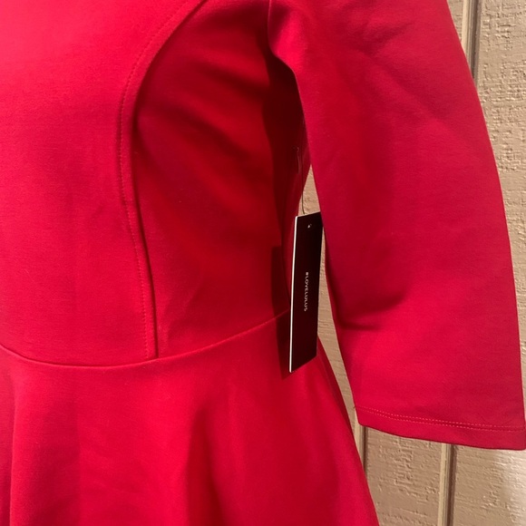 Lulu’s Tip The Scallops Red Scalloped Skater Dress, size medium. NWT. - Picture 6 of 6